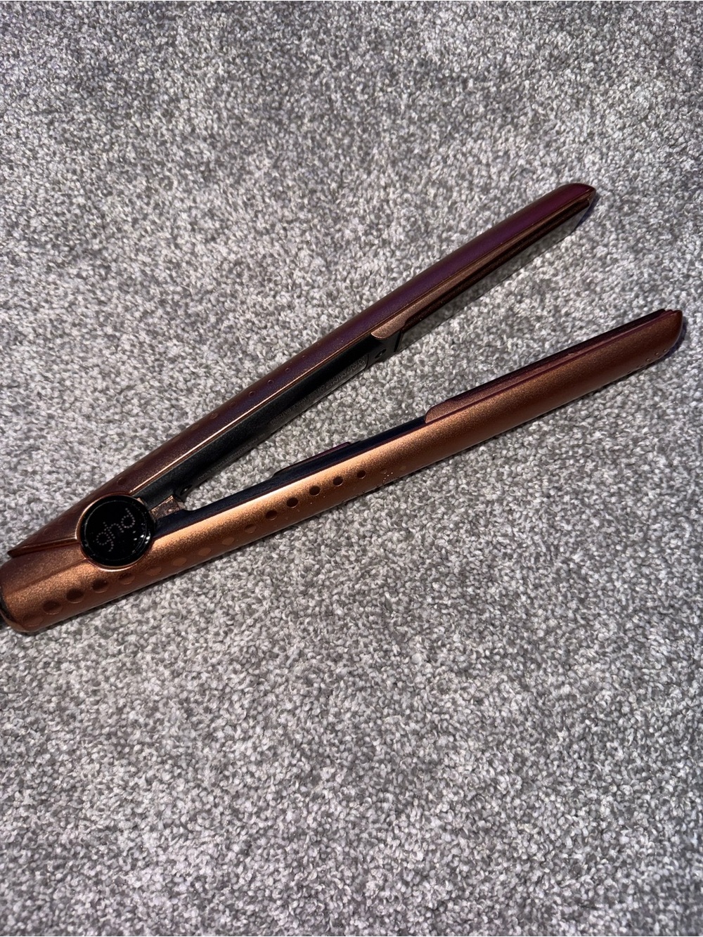 GHD rose gold / copper gold 1” straightener